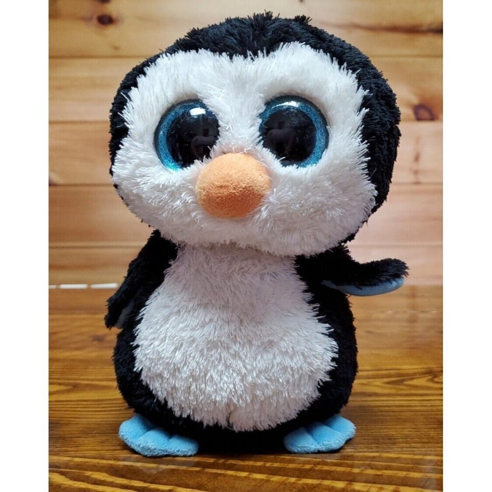 Ty Beanie Boos WADDLES The Penguin Buddy Plush 6” Stuff Animal Toy